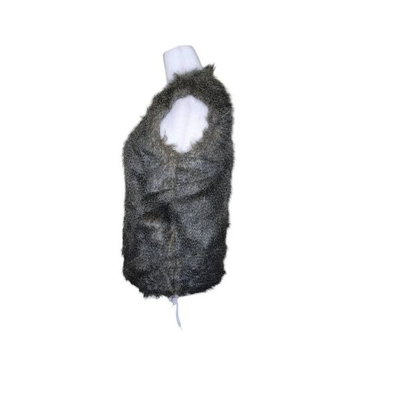 Glamsia Faux Fur Sleeveless Vest Womens Size S Brown Festival Boho - Picture 4 of 6